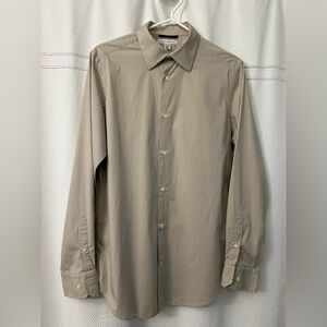 Banana Republic Men’s Medium Stretch Button Down Shirt – Khaki